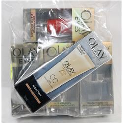 LOT OF 5 ASSORTED OLAY MOISTURIZERS.