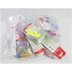 BAG OF ASSORTED BABY PRODUCTS.