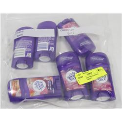 LOT OF 6 LADY SPEEDSTICK ANTI-PERSPIRANT
