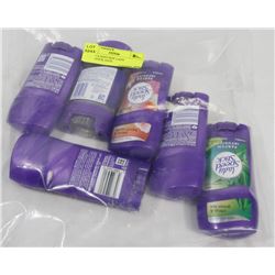 LOT OF 6 ASST SIZE LADY SPEEDSTICK ANTI-