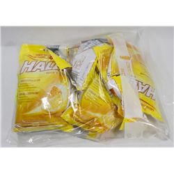 BAG OF HALLS LEMON FLAVORED COUGH CANDIES.