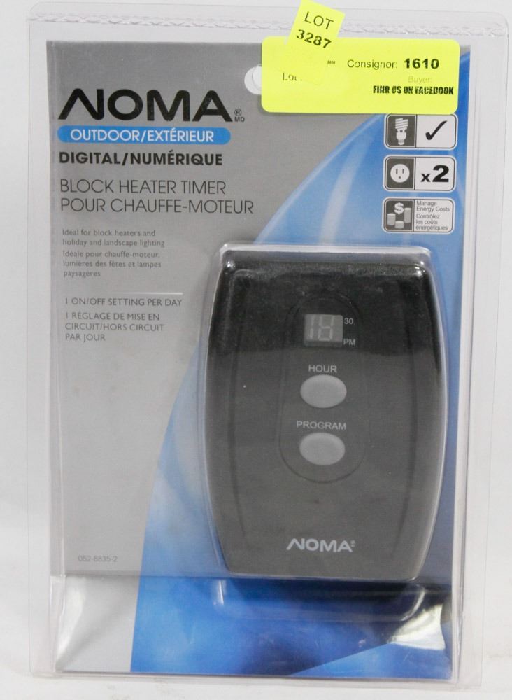 NOMA OUTDOOR DIGITAL BLOCK HEATER TIMER