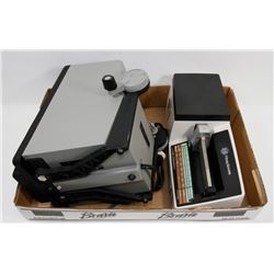 8MM EDITOR VIEWER AND PITNEY BOWES MAIL SCALE.