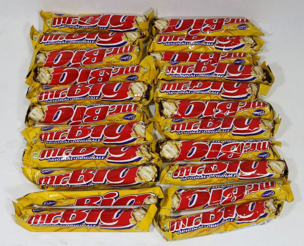 BAG OF MR. BIG CHOCOLATE BARS.
