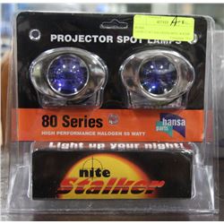 WORK LAMP-2.5X3-HALOGEN-SPOT-W/CHROME