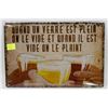 Image 1 : NEW 12" X 8" QUAND UN VERRE EST PLEIN ON LE VIDE