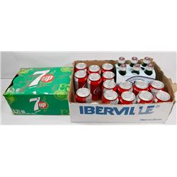 FLAT OF 7UP, COCA COLA AND SPELLECRINO