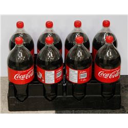 EIGHT 2L BOTTLES OF COCA COLA