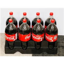EIGHT 2L BOTTLES OF COCA COLA
