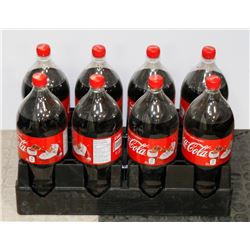 EIGHT 2L BOTTLES OF COCA COLA