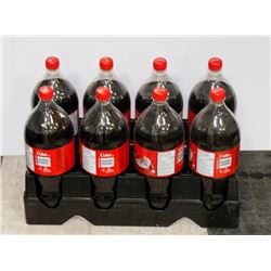 EIGHT 2L BOTTLES OF COCA COLA