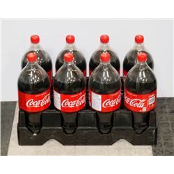 EIGHT 2L BOTTLES OF COCA COLA