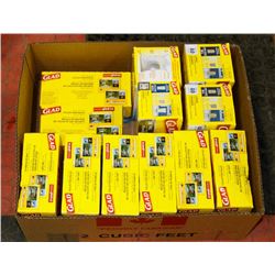 BOX OF ASSORTED GLAD GARBAGE BAGS