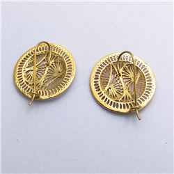 98) STERLING SILVER GOLD DANGLING EARRINGS