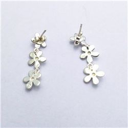 46) STERLING SILVER STUD EARRINGS