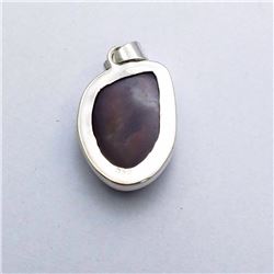 51) STERLING SILVER AGATE PENDANT