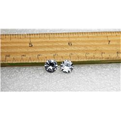 13)  LOT OF 2 MATCHED ROUND WHITE