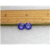 Image 1 : 12)  LOT OF 2 MATCHED ROUND AMETHYST