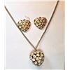 Image 1 : 20)  GOLD TONE, ENAMEL & CRYSTAL