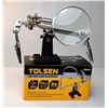 Image 1 : 1)  TOLSEN HELPING HANDS MAGNIFIER
