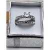 Image 1 : 25)  WHITE TOPACE 2 PCE WEDDING SET