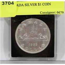 1936 CANADA SILVER $1 COIN