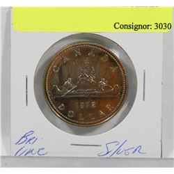 UNC 1972 CANOE SILVER DOLLAR