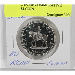1973 UNC RCMP COMMEMORATIVE SILVER $1 COIN