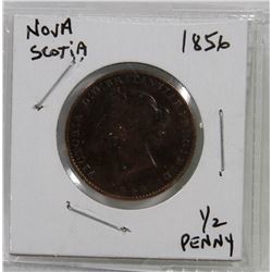 NOVA SCOTIA 1856 HALF PENNY COIN