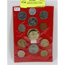 LOT OF ASSORTED WORLD COINS