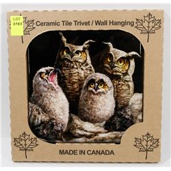 MADE IN CANADA 6" X 6" CERAMIC TILE/ WALL HANGING
