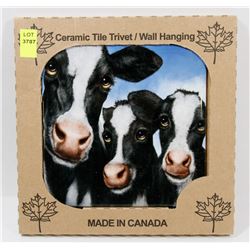 MADE IN CANADA 6" X 6" CERAMIC TILE/ WALL HANGING
