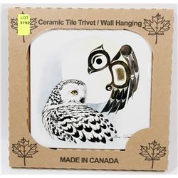 MADE IN CANADA 6" X 6" CERAMIC TILE/ WALL HANGING