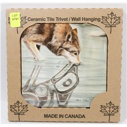 MADE IN CANADA 6" X 6" CERAMIC TILE/ WALL HANGING