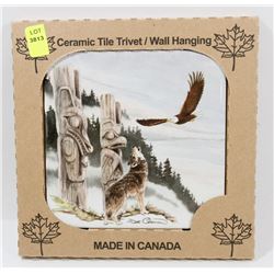 MADE IN CANADA 6" X 6" CERAMIC TILE/ WALL HANGING