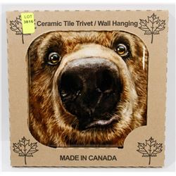 MADE IN CANADA 6" X 6" CERAMIC TILE/ WALL HANGING