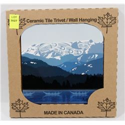 MADE IN CANADA 6" X 6" CERAMIC TILE/ WALL HANGING