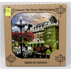 MADE IN CANADA 6" X 6" CERAMIC TILE/ WALL HANGING
