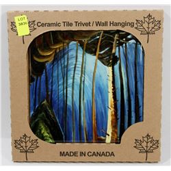 MADE IN CANADA 6" X 6" CERAMIC TILE/ WALL HANGING