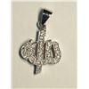 Image 1 : 21) STERLING SILVER CUBIC ZIRCONIA PENDANT