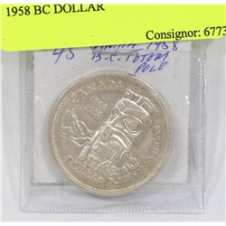 1958 CANADIAN BC DOLLAR