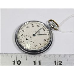 SATURN POCKET WATCH W/ SILVER CASE.