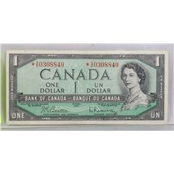CANADIAN 1954 DOLLAR NOTE REPLACEMENT BILL.