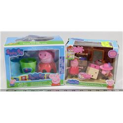 PEPPA PIG SMILES SET WITH 1 PEPPA PIG PLAY SET.