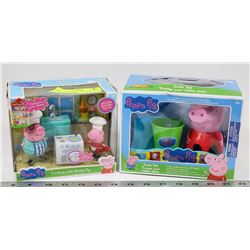 PEPPA PIG SMILES SET WITH 1 PEPPA PIG PLAY SET.