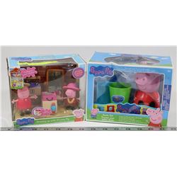 PEPPA PIG SMILES SET WITH 1 PEPPA PIG PLAY SET.