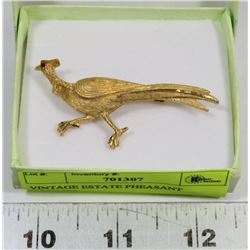 VINTAGE ESTATE PHEASANT BROACH