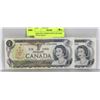 Image 1 : LOT OF 2 GEM UNC 1973 CONSECUTIVE S/N $1 BILLS