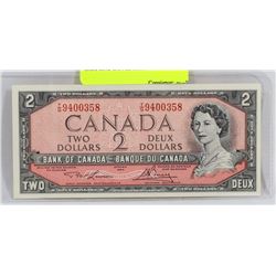 GEM UNC 1954 CANADIAN $2 BILL