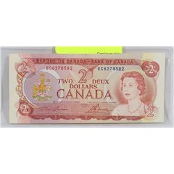 GEM UNC 1974 CANADIAN $2 BILL